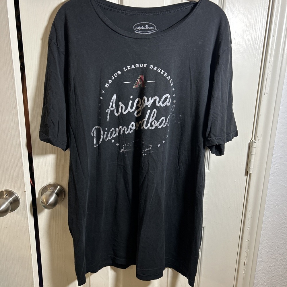 Majestic Threads‎ Arizona Diamondbacks T- Shirt XXL Black